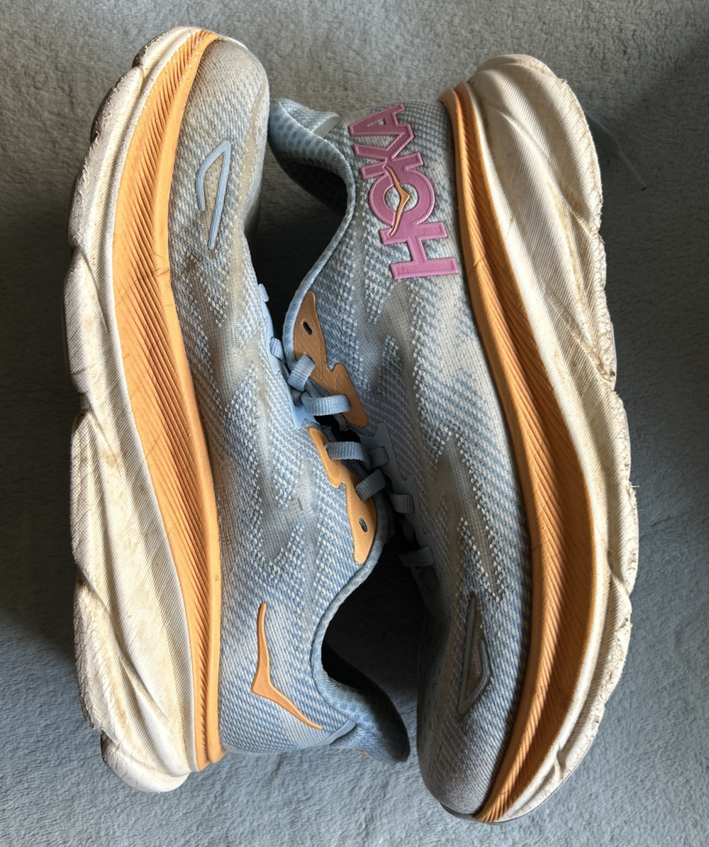 Hoka One One Clifton 9 Wide Shoes Womens 6 D Vibram Running Barefoot Trail Gym
